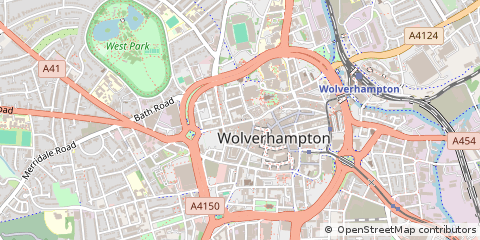 Map of Wolverhampton