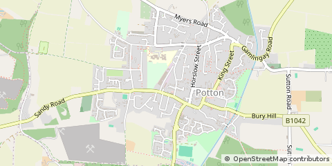 Map of Sandy, Bedfordshire