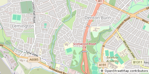 Map of Newcastle Upon Tyne