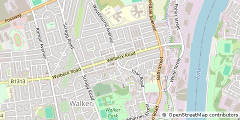 Map of Newcastle Upon Tyne