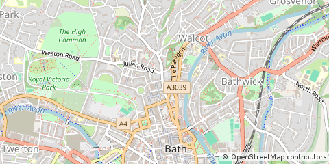 Map of Banes, Somerset