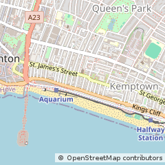 Map of Brighton, East Sussex