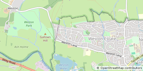 Map of West Yorkshire