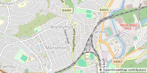 Map of Swansea