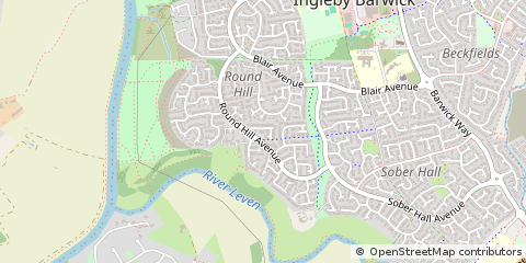 Map of Stockton on Tees, Cleveland