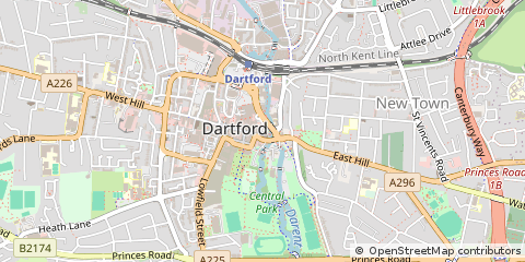 Map of Dartford