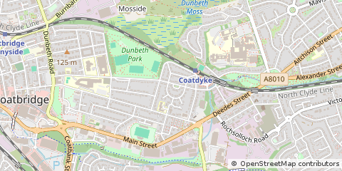 Map of Coatbridge