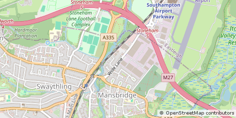 Map of Southampton, Hampshire