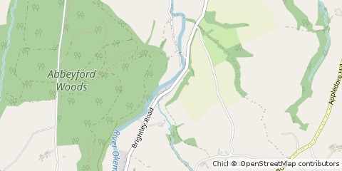 Map of Okehampton, Devon