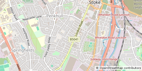 Map of Stoke-on-Trent