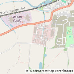 Map of Melton Mowbray, Leicestershire
