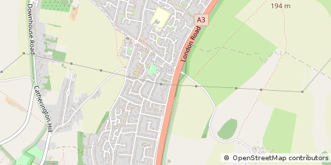 Map of Waterlooville, Hampshire