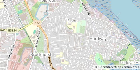 Map of Gosport, Hampshire