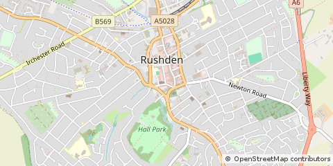 Map of Rushden