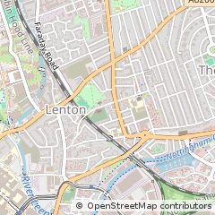 Map of Nottingham, Nottinghamshire