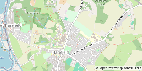 Map of Harefield, Middlesex