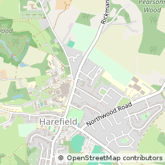 Map of Harefield, Middlesex