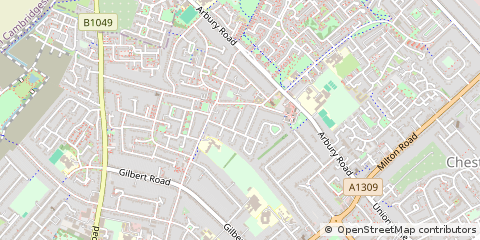 Map of Cambridge, Cambridgeshire