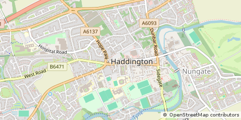 Map of Haddington