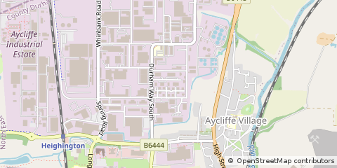 Map of Newton Aycliffe, Co. Durham