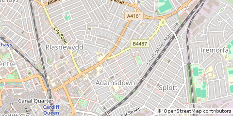 Map of Cardiff