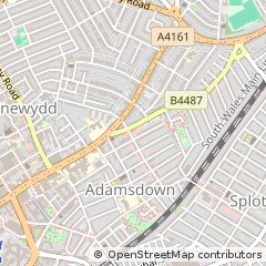 Map of Cardiff