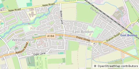 Map of East Boldon