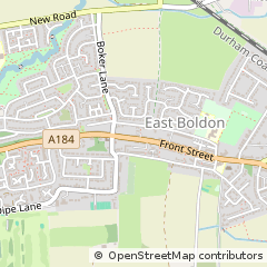 Map of East Boldon
