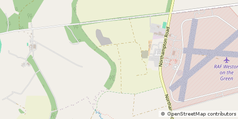 Map of Weston on the Green, Bicester