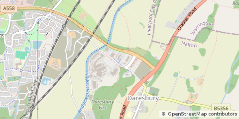 Map of Warrington