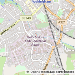 Map of Wokingham, Berkshire