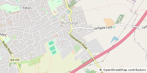 Map of Hinckley, Leicestershire