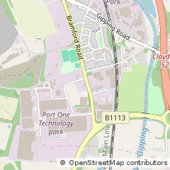 Map of Ipswich, Suffolk
