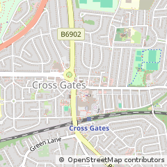 Map of Leeds, West Yorkshire