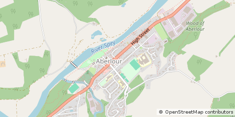 Map of Charlestown of Aberlour, Moray