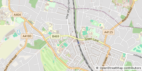 Map of Northwood, Middlesex