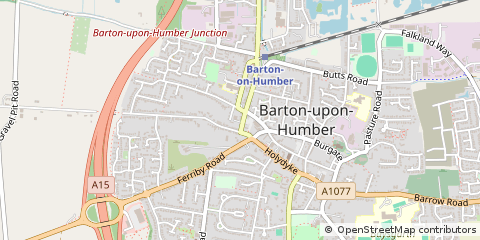 Map of Barton on Humber, South Humberside