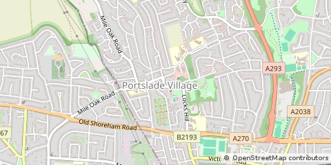 Map of Portslade, East Sussex