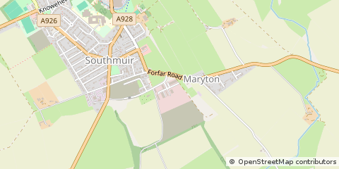 Map of Kirriemuir, Angus