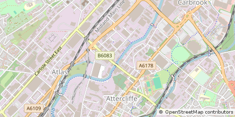 Map of Sheffield