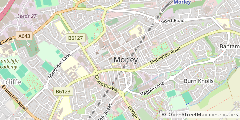 Map of Leeds, West Yorkshire
