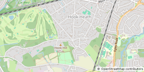 Map of Woking, Surrey