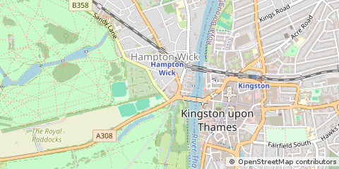 Map of Kingston Upon Thames