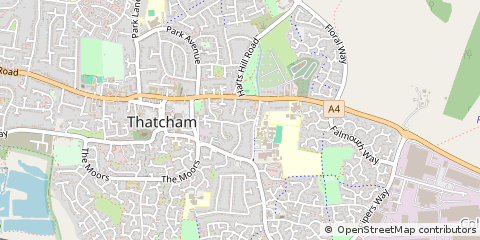 Map of Thatcham, Berkshire