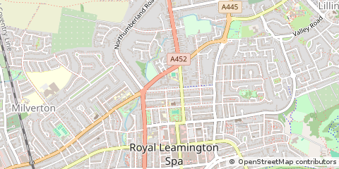 Map of Leamington SPA, Warwickshire