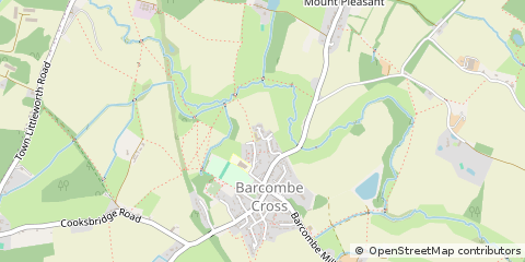 Map of Lewes, East Sussex