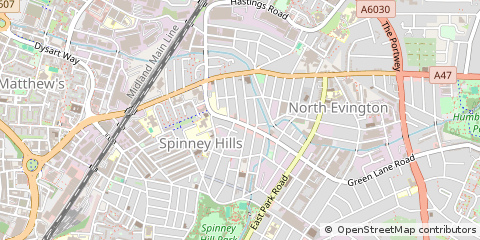 Map of Leicester, Leicestershire