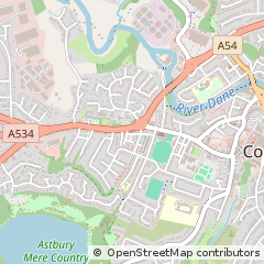 Map of Congleton, Cheshire