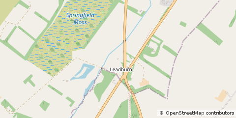 Map of Leadburn, West Linton