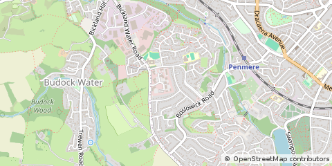 Map of Falmouth, Cornwall